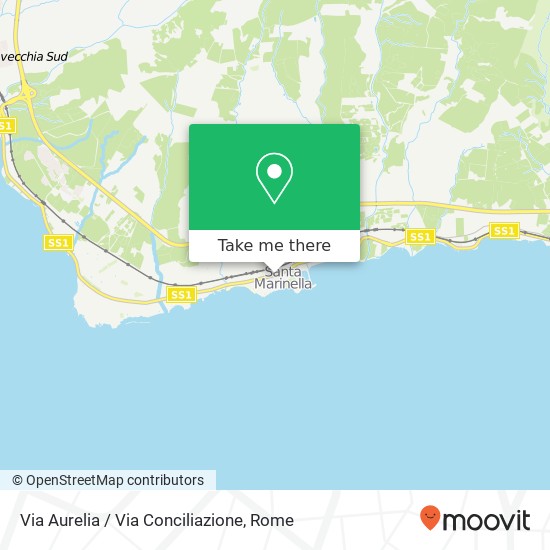 Via Aurelia / Via Conciliazione map