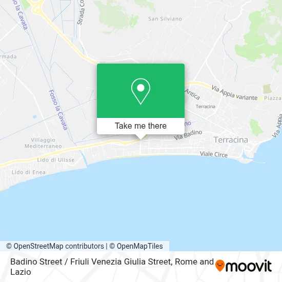 Badino Street / Friuli Venezia Giulia Street map