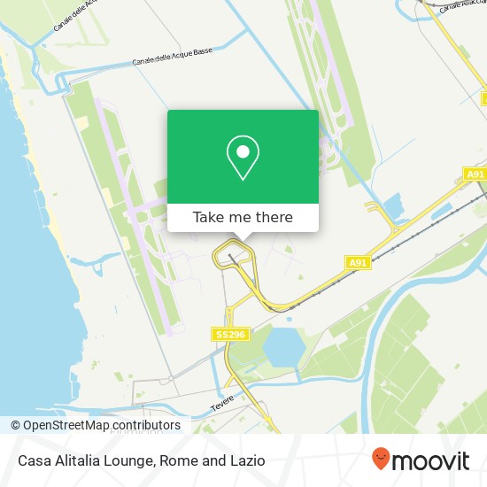 Casa Alitalia Lounge map