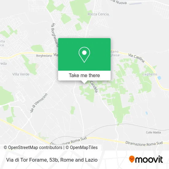 Via di Tor Forame, 53b map