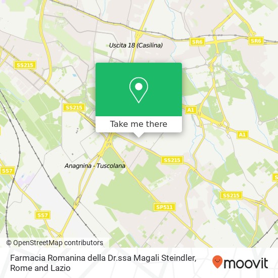 Farmacia Romanina della Dr.ssa Magali Steindler map