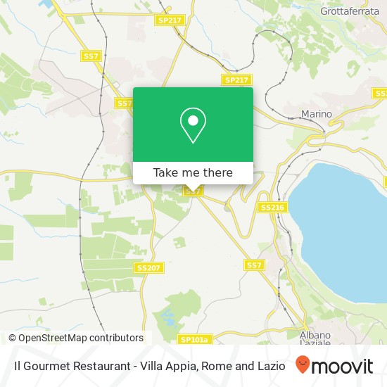 Il Gourmet Restaurant - Villa Appia map