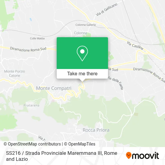 SS216 / Maremma Provincial Road III map