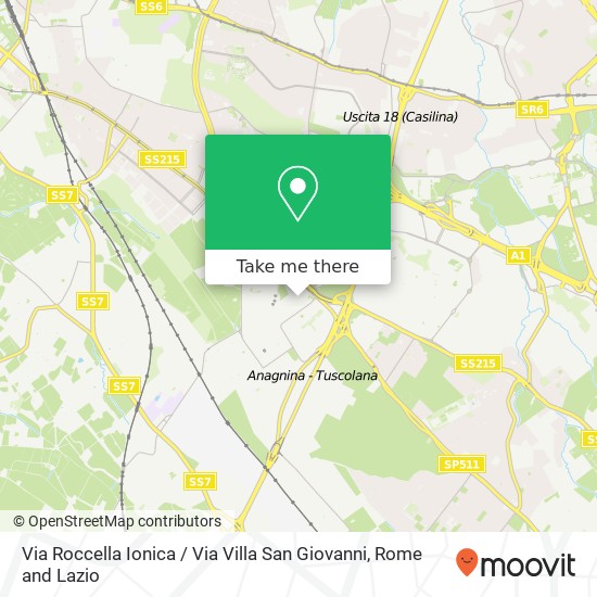 Via Roccella Ionica / Via Villa San Giovanni map