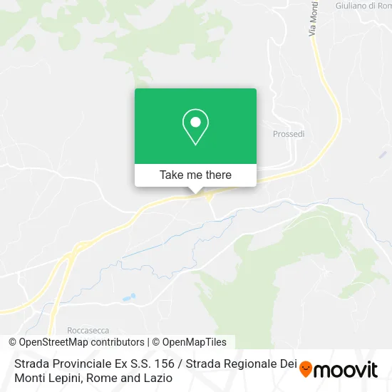 Strada Provinciale Ex S.S. 156 / Strada Regionale Dei Monti Lepini map