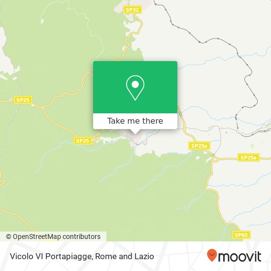 Vicolo VI Portapiagge map