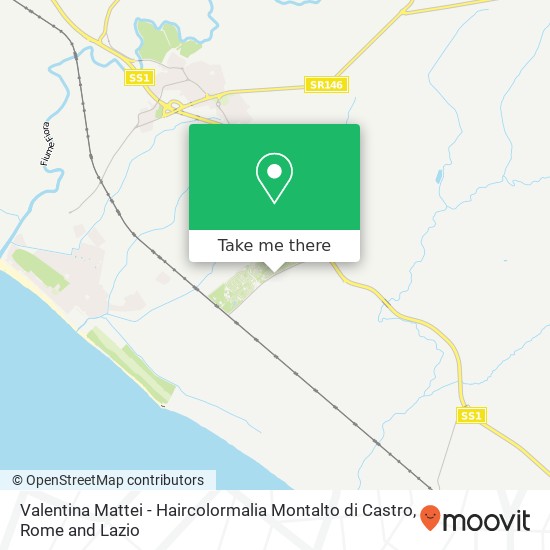 Valentina Mattei - Haircolormalia Montalto di Castro map