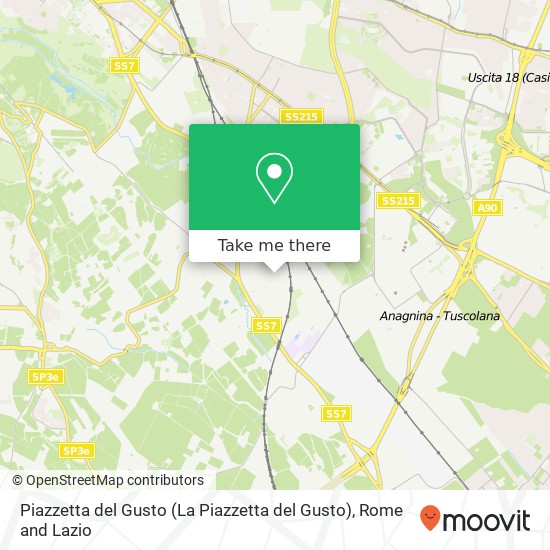 Piazzetta del Gusto map