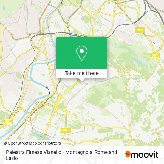 Palestra Fitness Vianello - Montagnola map