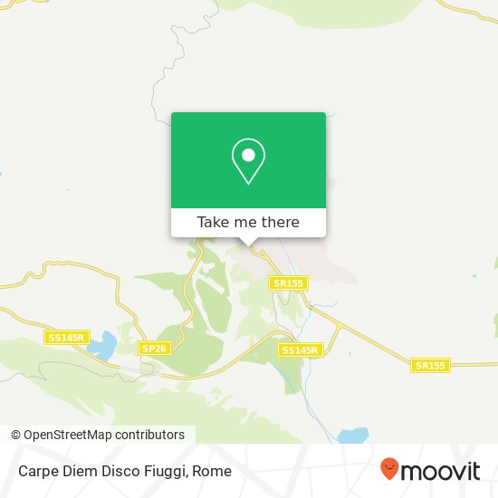 Carpe Diem Disco Fiuggi map