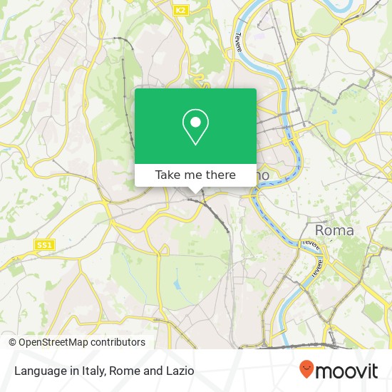 Language in Italy map