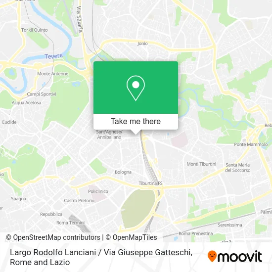 Rodolfo Lanciani Square / Giuseppe Gatteschi Street map