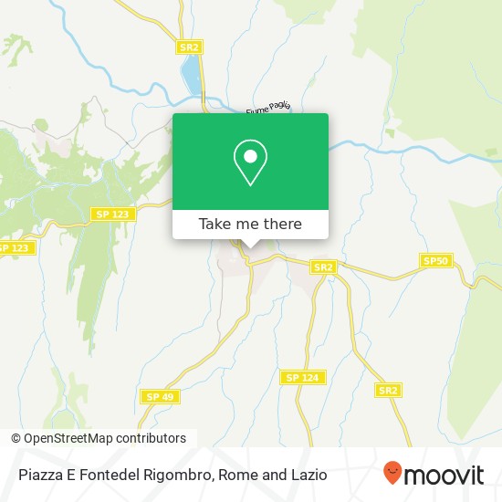 Piazza E Fontedel Rigombro map