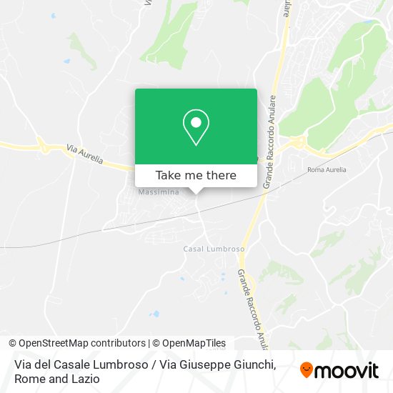 Via del Casale Lumbroso / Via Giuseppe Giunchi map