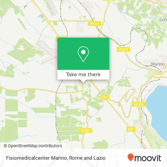 Fisiomedicalcenter Marino map