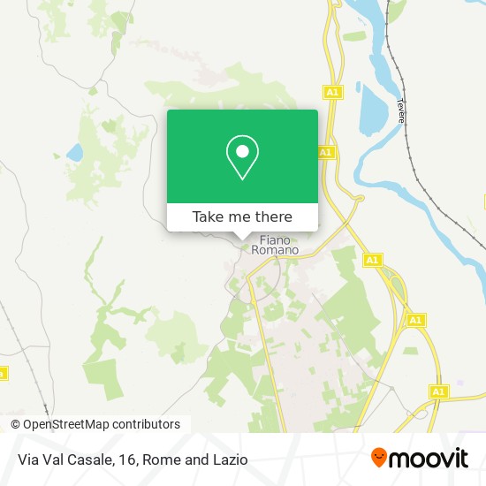 Via Val Casale, 16 map