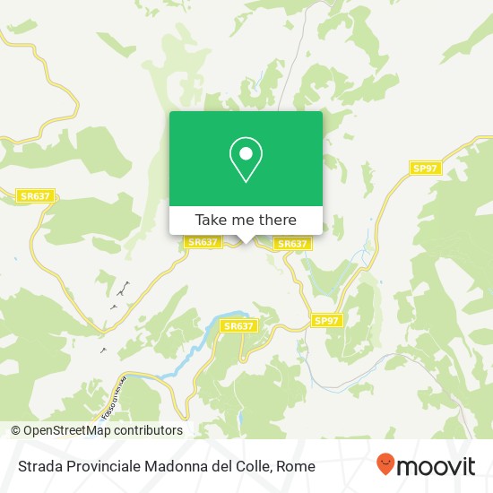 Strada Provinciale Madonna del Colle map