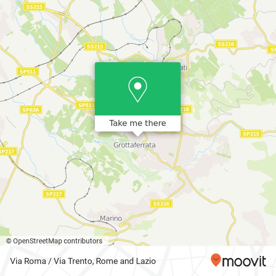 Via Roma / Via Trento map