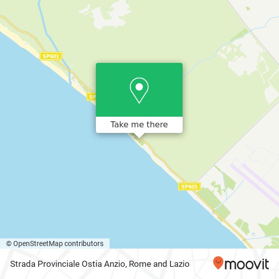 Strada Provinciale Ostia Anzio map