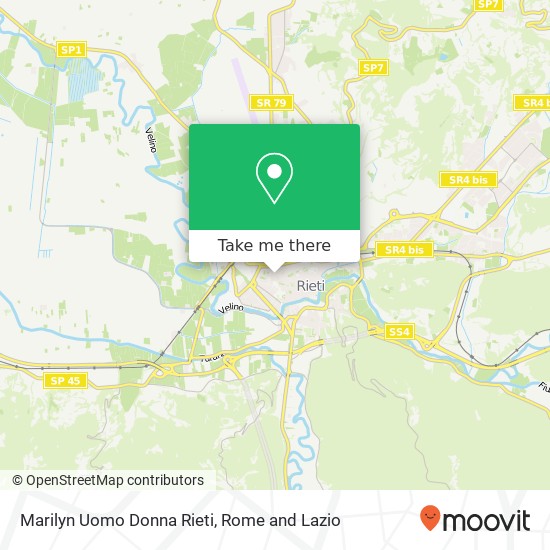 Marilyn Uomo Donna Rieti map