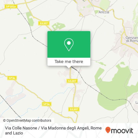 Via Colle Nasone / Via Madonna degli Angeli map