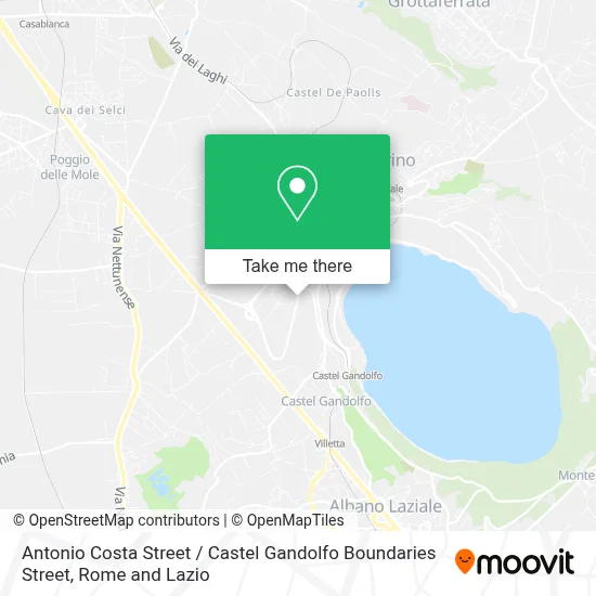 Antonio Costa Street / Castel Gandolfo Boundaries Street map