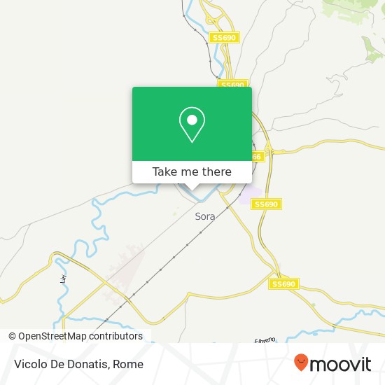 Vicolo De Donatis map