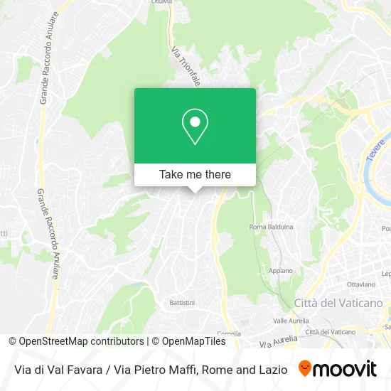 Via di Val Favara / Via Pietro Maffi map