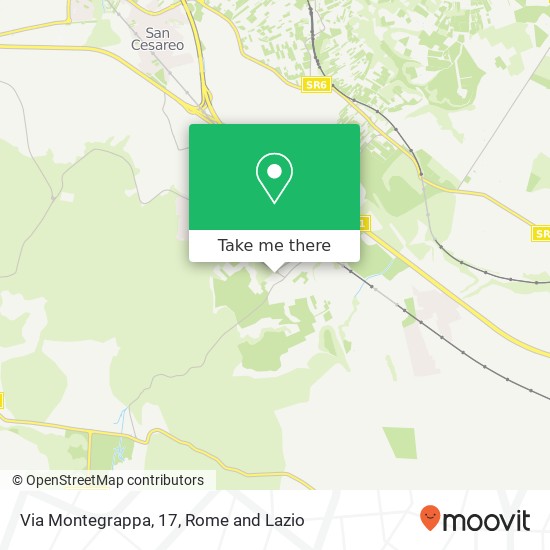 Via Montegrappa, 17 map