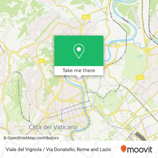 Viale del Vignola / Via Donatello map