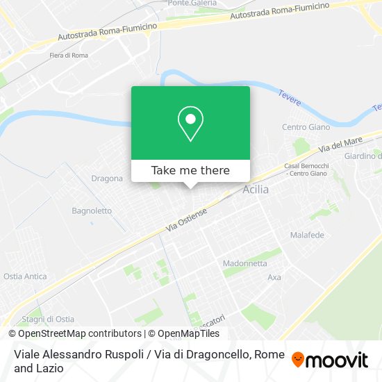Viale Alessandro Ruspoli / Via di Dragoncello map