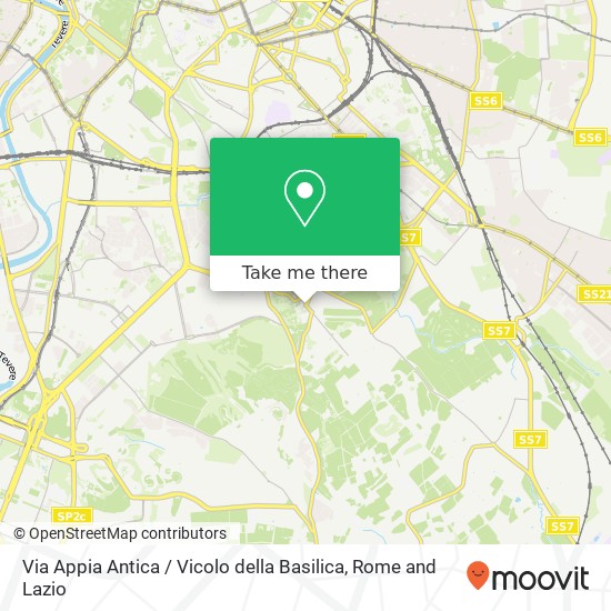 Via Appia Antica / Vicolo della Basilica map