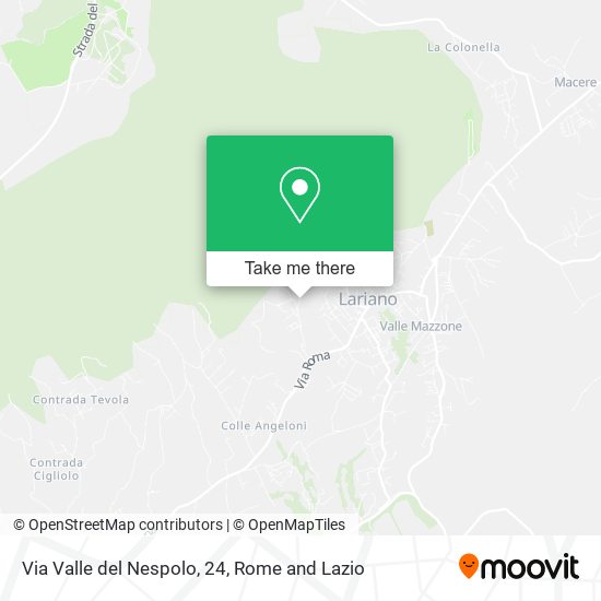 Via Valle del Nespolo, 24 map