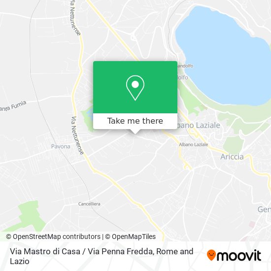 Via Mastro di Casa / Via Penna Fredda map
