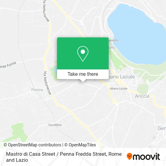 Mastro di Casa Street / Penna Fredda Street map