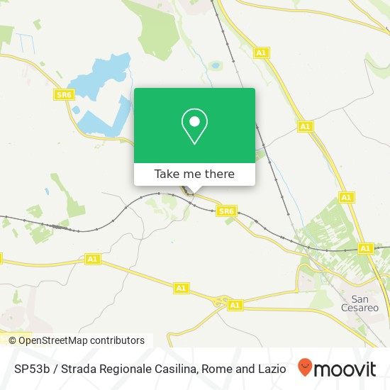 SP53b / Strada Regionale Casilina map