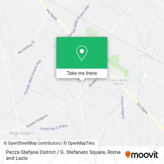 Pezza Stefana District / G. Stefanato Square map