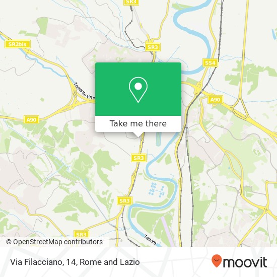 Via Filacciano, 14 map
