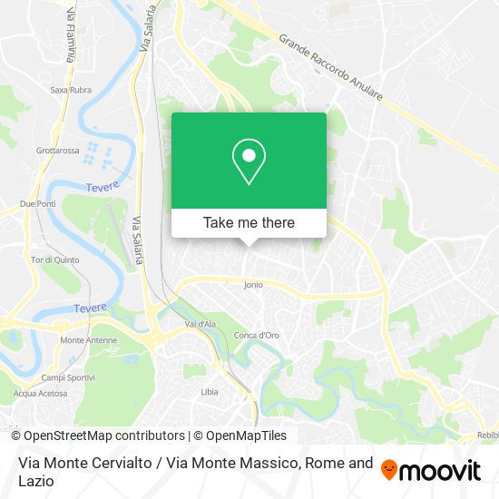 Via Monte Cervialto / Via Monte Massico map