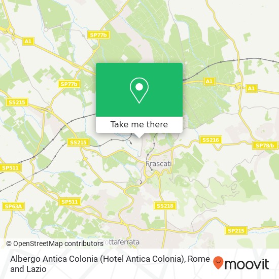 Albergo Antica Colonia (Hotel Antica Colonia) map