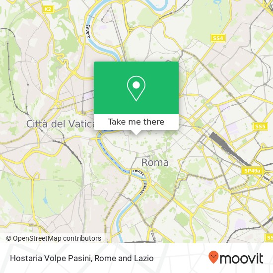 Hostaria Volpe Pasini map