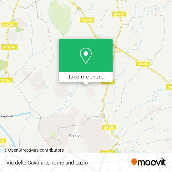 Via delle Cavolare map