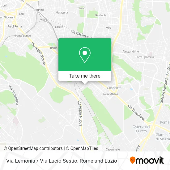 Lemonia Street / Lucio Sestio Street map
