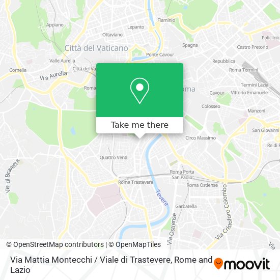 Via Mattia Montecchi / Viale di Trastevere map