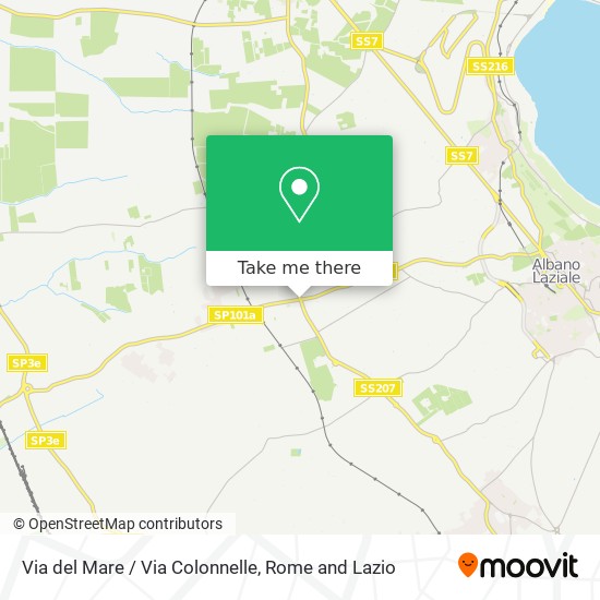 Via del Mare / Via Colonnelle map