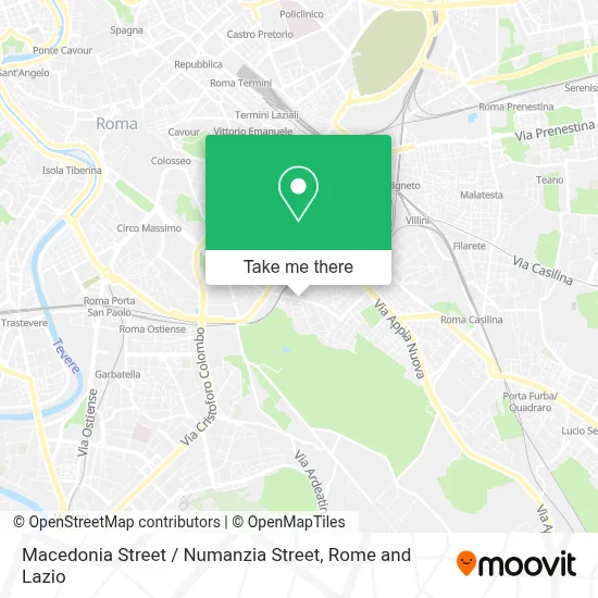 Macedonia Street / Numanzia Street map