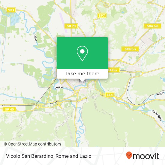 Vicolo San Berardino map