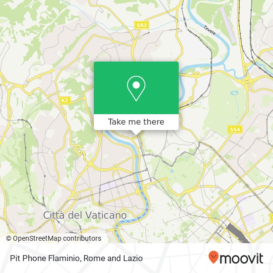 Pit Phone Flaminio map