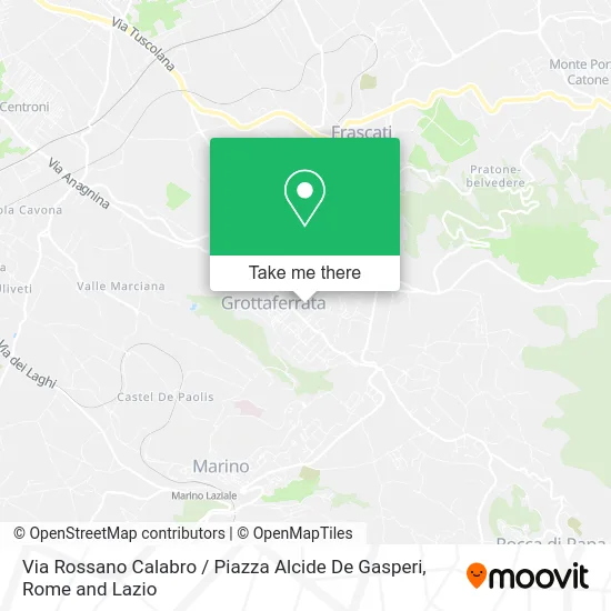 Via Rossano Calabro / Piazza Alcide De Gasperi map