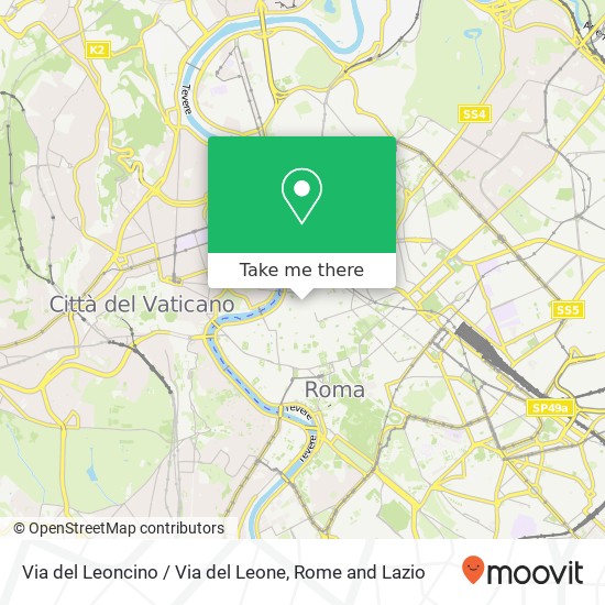 Via del Leoncino / Via del Leone map